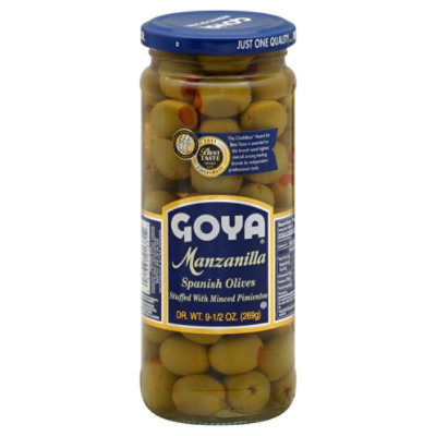 Goya Olives Spanish Manzanilla Jar - 9.5 Oz - Image 1