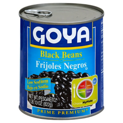 Goya Prime Premium Beans Black Low Sodium Can - 29 Oz - Image 1