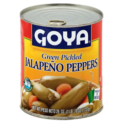 Goya Peppers Jalapeno Green Pickled Can - 26 Oz