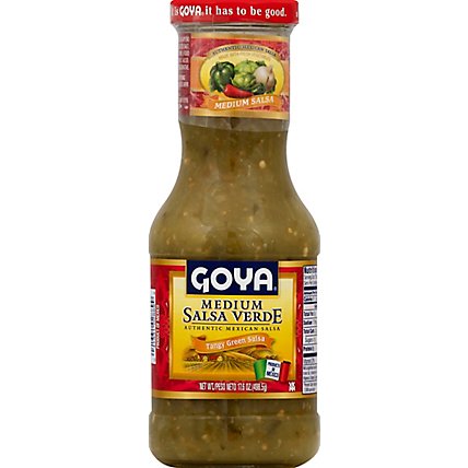 Goya Salsa Verde Medium Jar - 17.6 Oz - Image 2