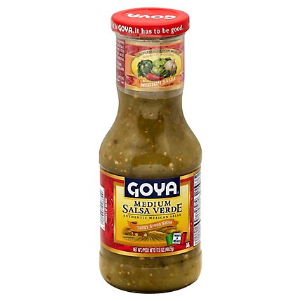 Goya Salsa Verde Medium Jar - 17.6 Oz - Image 1