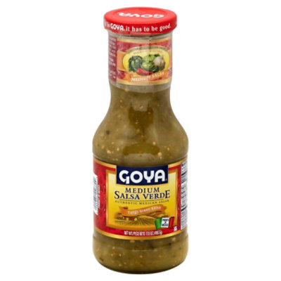 Goya Salsa Verde Medium Jar - 17.6 Oz - Image 1