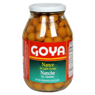 Goya Nance in Light Syrup Jar - 32 Oz