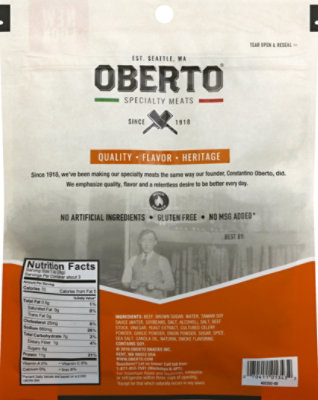 Oberto Beef Jerky Teriyaki - 3.25 Oz - Image 6