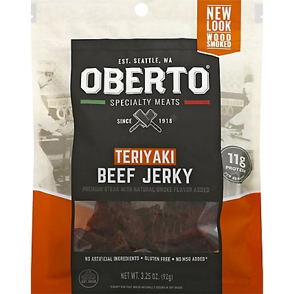 Oberto Beef Jerky Teriyaki - 3.25 Oz - Image 2