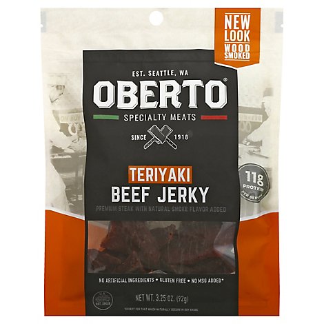 Oberto Beef Jerky Teriyaki - 3.25 Oz