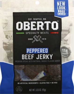 Oberto Beef Jerky Peppered - 3.25 Oz - Image 2