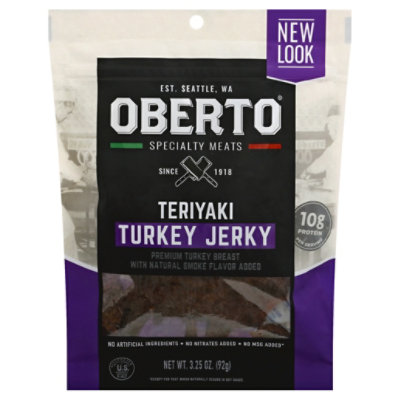 Oberto Turkey Jerky Teriyaki - 3.25 Oz - Image 1