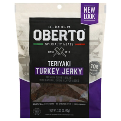 Oberto Turkey Jerky Teriyaki - 3.25 Oz