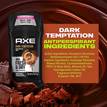 AXE Dry Antiperspirant Deodorant Stick Dark Temptation - 2.7 Oz - Image 5