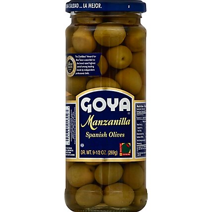 Goya Olives Spanish Manzanilla - 9.5 Oz - Image 2