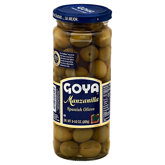 Goya Olives Spanish Manzanilla - 9.5 Oz