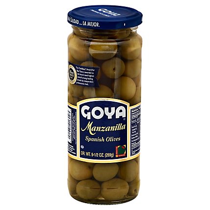 Goya Olives Spanish Manzanilla - 9.5 Oz - Image 1