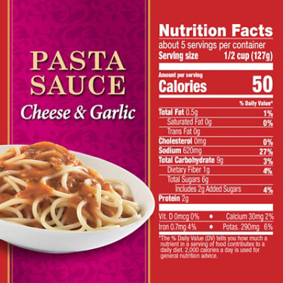 Hunt's Cheese & Garlic Pasta Sauce - 24 Oz - Image 4