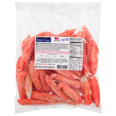 Alaskan Snow Legs Crab Flavored Surimi Previously Frozen - Lb - Image 1