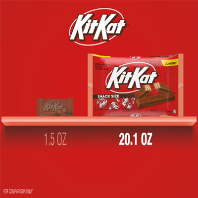 Kit Kat Milk Chocolate Wafer Snack Size Halloween Candy Jumbo Bag - 20.1 Oz - Image 5