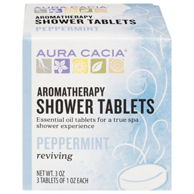 Aura Cacia Shower Tablet Reviving Pepmnt - 3 Oz - Image 3