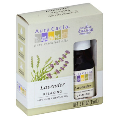 Aura Cacia Pure Aromatherapy Lavender - 0.5 Fl. Oz. - Image 1