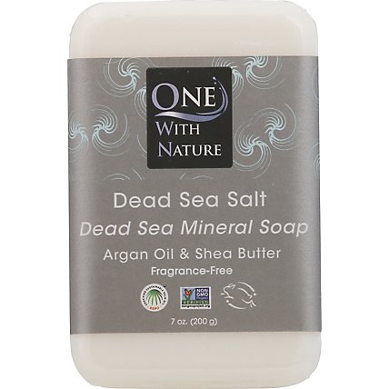 One With Nature Dead Sea Salt Soap - 7 Oz - Image 2