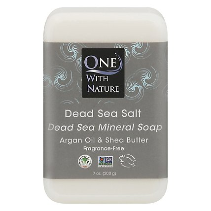 One With Nature Dead Sea Salt Soap - 7 Oz - Image 1