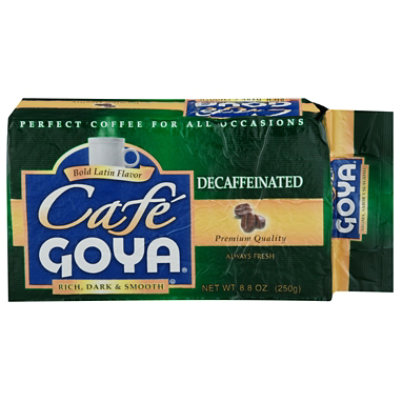 Cafe Goya Coffee Espresso Rich Decaffeinated Vacuum Packed - 8.8