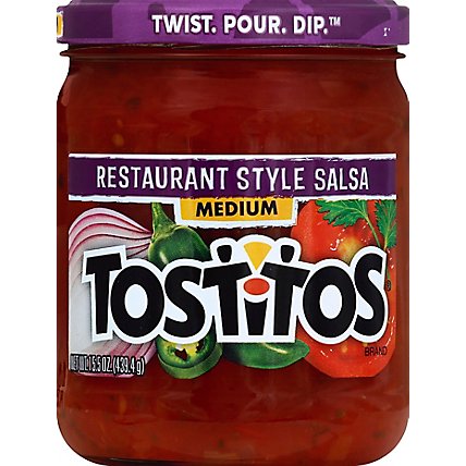 TOSTITOS Salsa Restaurant Style Medium - 15.5 Oz - Image 2