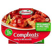 Hormel Compleats Microwave Meals Homestyle Cheese Manicotti with Meat Sauce - 10 Oz - Image 1