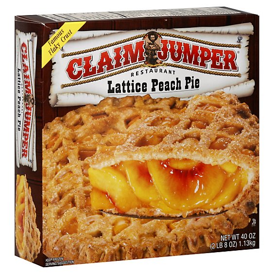 Claim Jumper Pie Lattice Peach - 40 Oz