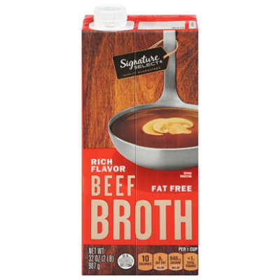 Signature SELECT Broth Beef Fat Free - 32 Oz - Image 3