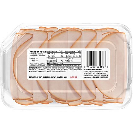 Oscar Mayer Deli Fresh Cracked Black Pepper Turkey Breast Sliced Lunch Meat Tray - 8 Oz - Image 6