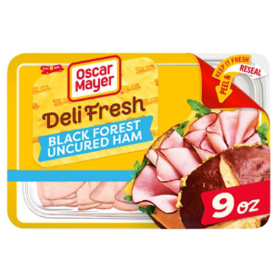 Oscar Mayer Deli Fresh Black Forest Uncured Ham Sliced Lunch Meat - 9 Oz - Image 1