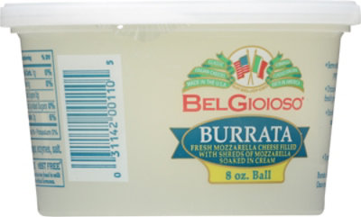 BelGioioso Fresh Mozzarella Cheese Burrata Ball - 8 Oz - Image 6