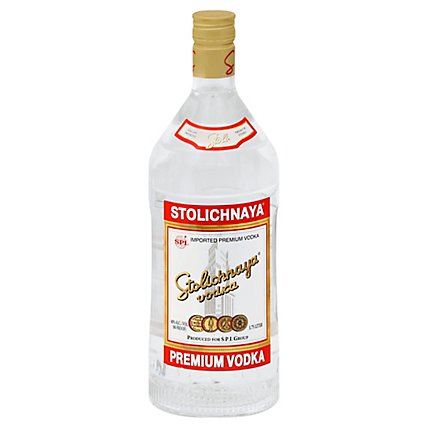 STOLICHNAYA Vodka 80 Proof - 1.75 Liter - Image 1