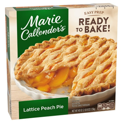 Marie Callender's Lattice Peach Pie Frozen Dessert - 40 Oz - Image 2