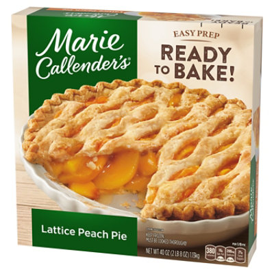 Marie Callender's Lattice Peach Pie Frozen Dessert - 40 Oz - Image 3