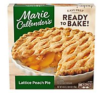 Marie Callender's Lattice Peach Pie Frozen Dessert - 40 Oz