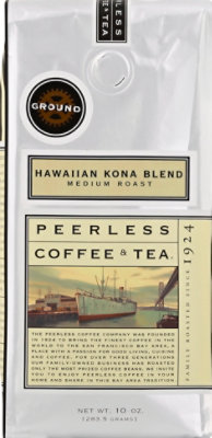 Peerless Coffee & Tea Coffee Ground Medium Roast Hawaiian Kona Blend - 10 Oz - Image 2