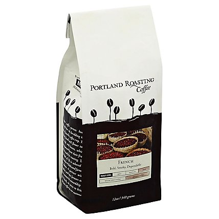 Portland Roasting Coffee Coffee Ground Dark Roast French - 12 Oz - Image 1