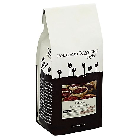 Portland Roasting Coffee Coffee Ground Dark Roast French - 12 Oz