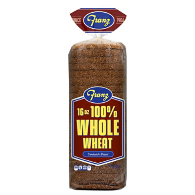 Franz Sandwich Bread Premium 100% Whole Wheat - 16 Oz - Image 1