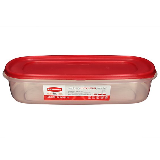 Rubbermaid Easy Find Lids Container 1.5 Gallon - Each