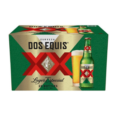 Dos Equis Mexican Lager Beer Bottles - 24-12 Fl. Oz. - Image 1