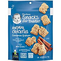 Gerber Animal Crackers Cinnamon Graham Crackers Snacks for Toddler Bag - 6 Oz - Image 1