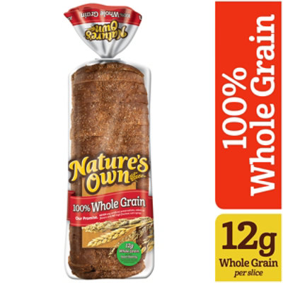 Natures Own 100% Whole Grain Whole Grain Sandwich Bread - 20 Oz - Image 2