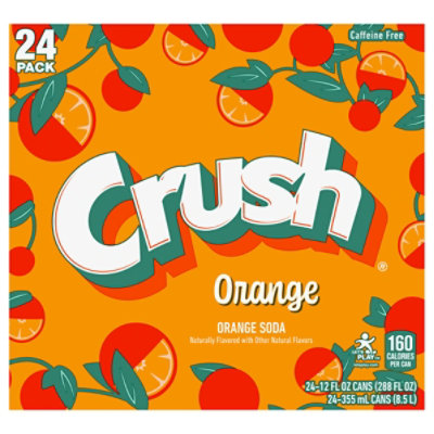 Crush Orange Soda Cans - 24-12 Fl. Oz. - Image 3