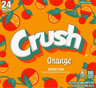 Crush Orange Soda Cans - 24-12 Fl. Oz. - Image 6