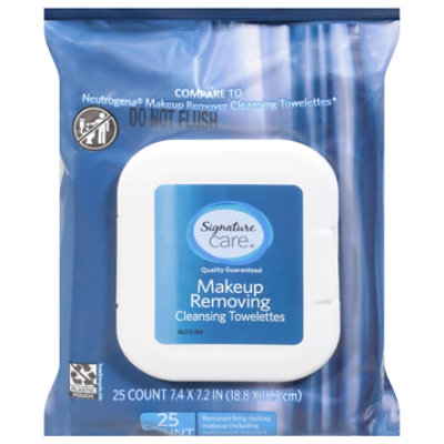 Signature Care Towelette Cleansing Makeup Remover - 25 Count