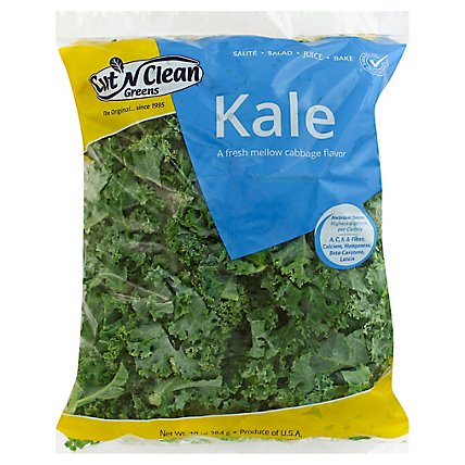 Cut N Clean Greens Kale Prepacked - 10 Oz - Image 1