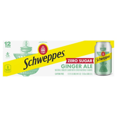 Schweppes Soda Ginger Ale Diet - 12-12 Fl. Oz. - Image 3