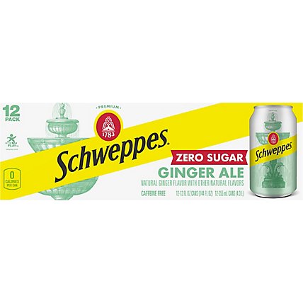 Schweppes Soda Ginger Ale Diet - 12-12 Fl. Oz. - Image 2